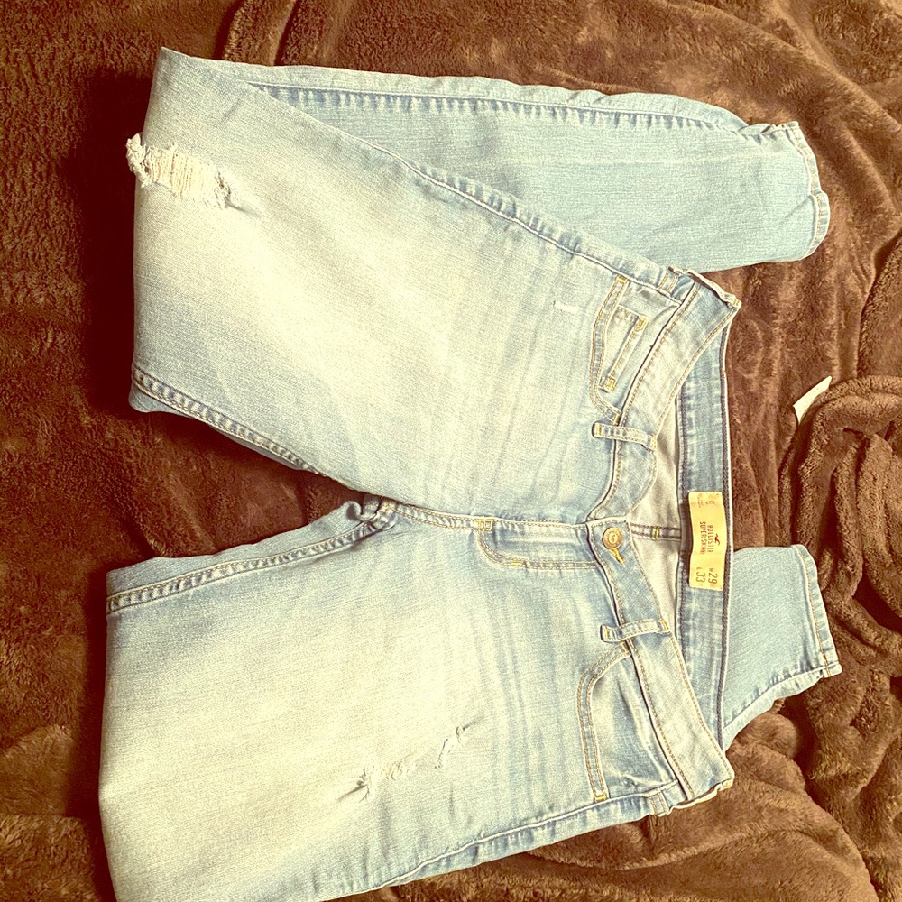 Skinny pants high waste